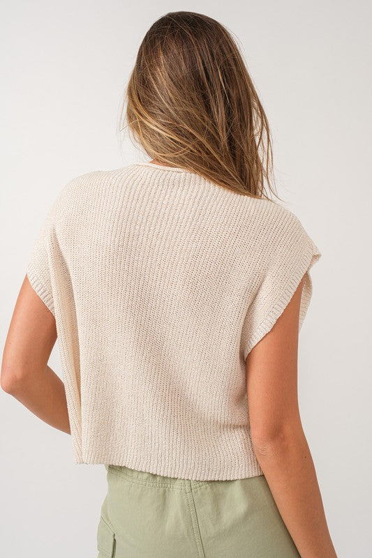 Ari Knit Top - Cream