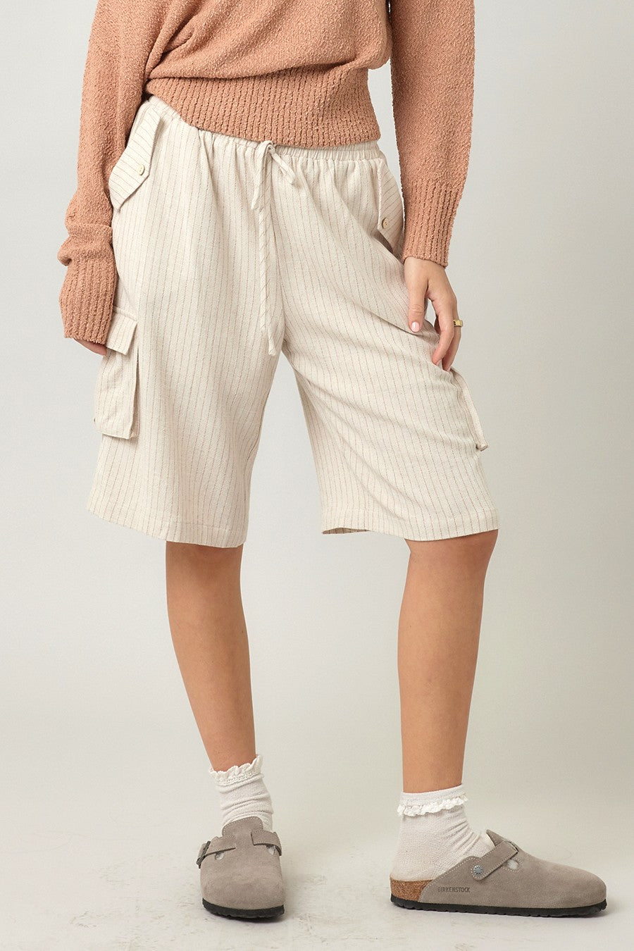 Natural Linen Jorts