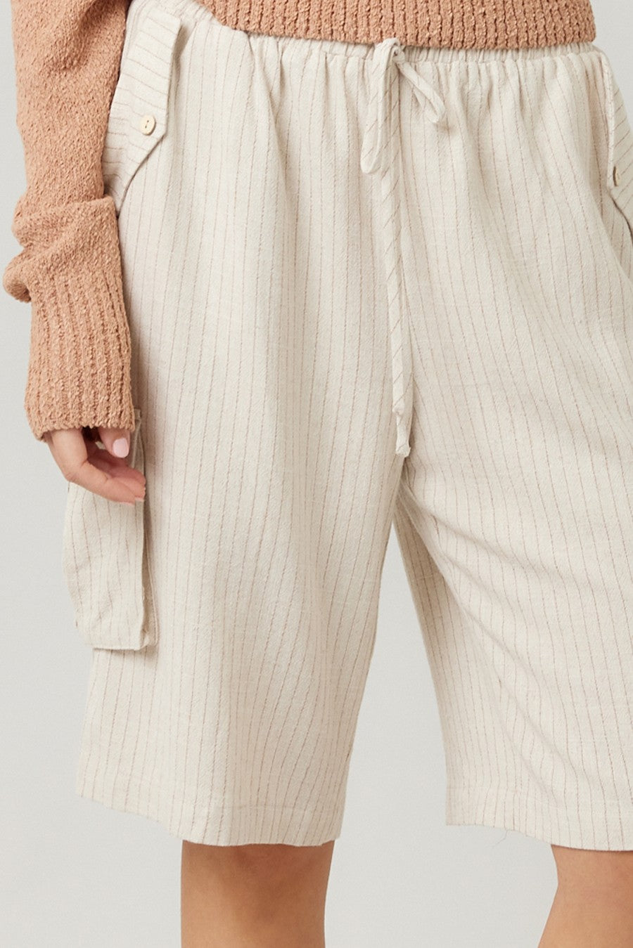 Natural Linen Jorts