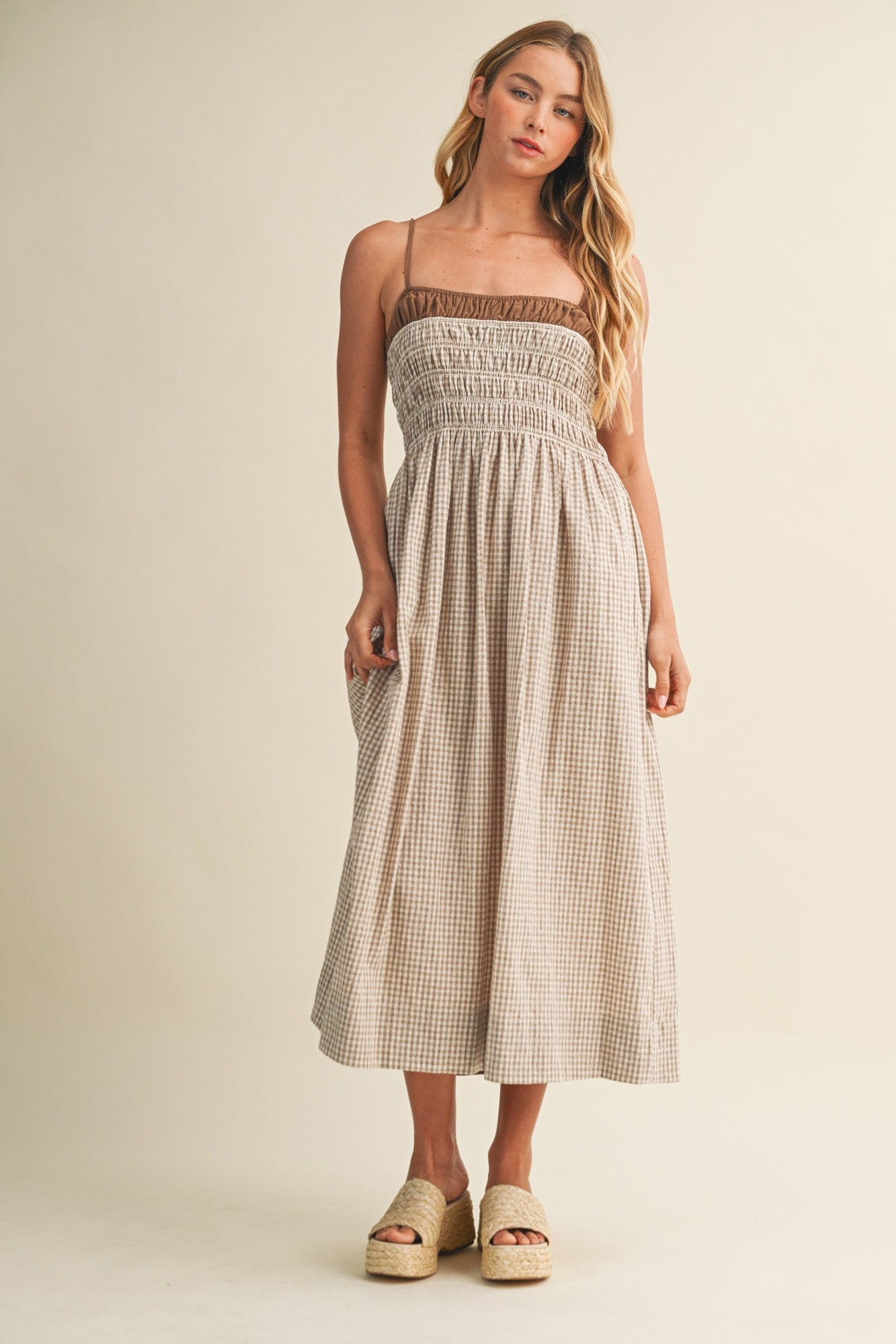 Soft Gingham Dress