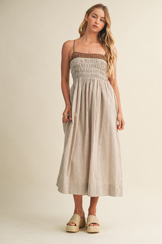 Soft Gingham Dress