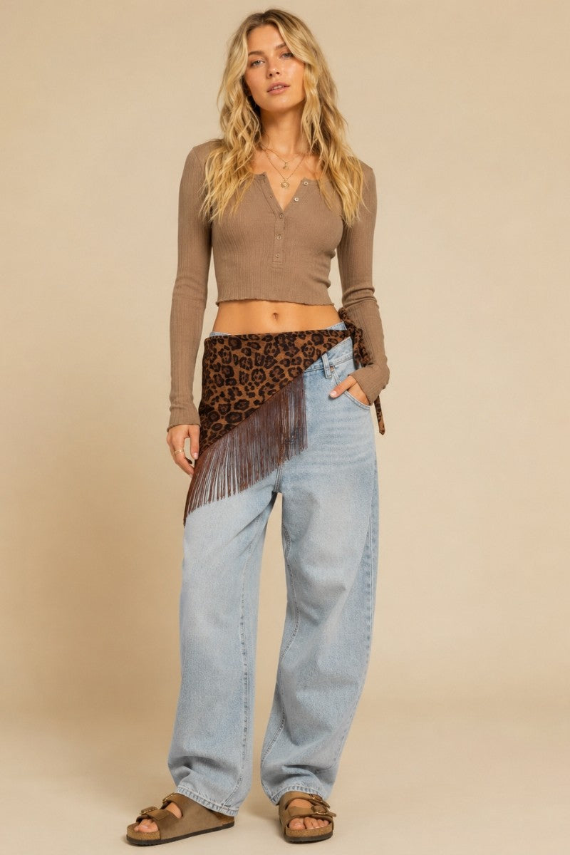 Fringe Waist Scarf