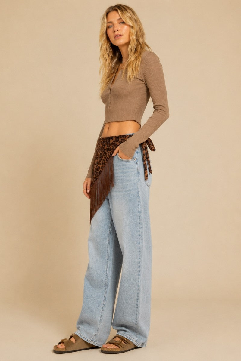 Fringe Waist Scarf