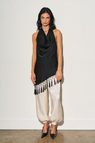 Midnight Fringe Top