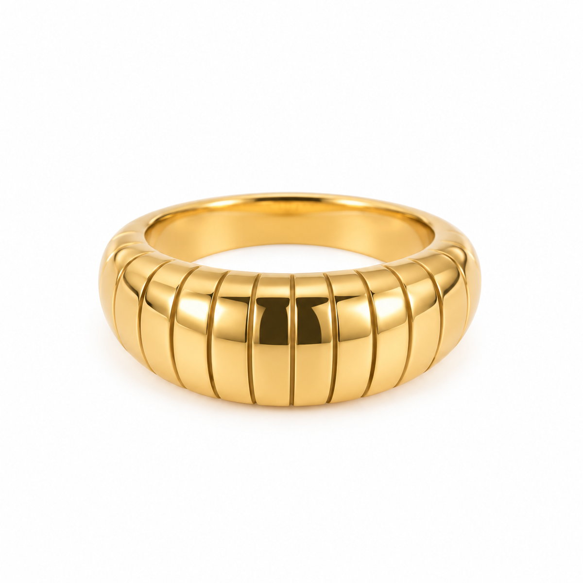 Ribbed Dome Ring