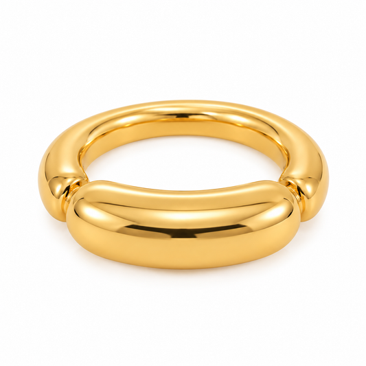 Sculpted Gold Ring