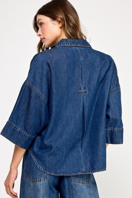 Boating Denim Blouse