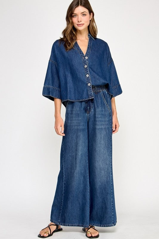 Boating Denim Blouse