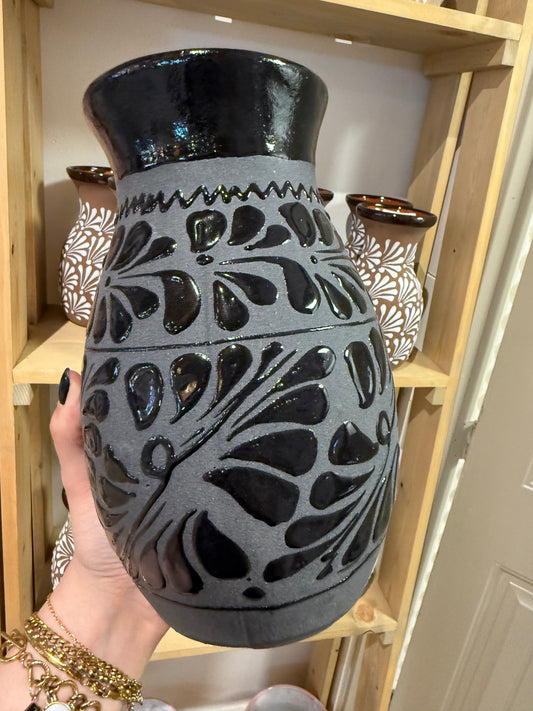 Black On Black Vase