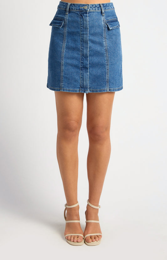 Denim Stretch Skirt
